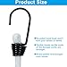 Zorfeter 16PCS 2Inch, 4Inch, 6Inch, 8Inch Small Bungee Cords, White Rubber Mini Bungee Cords with Hooks Stretchy Cord, Elastic Cord for Outdoor Camping/Tools Cargo