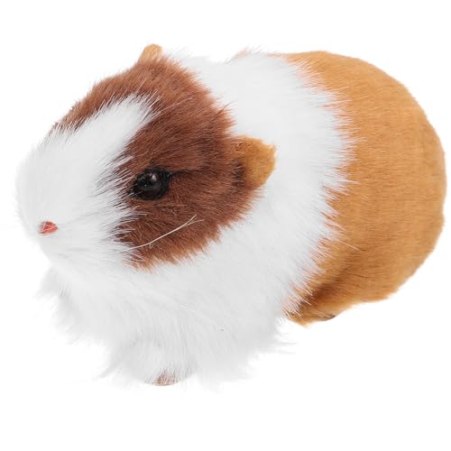 PRETYZOOM Peluche Hamster Figurine RéAliste - Jouet Doux pour Enfants - DéCorations De FêTe Et...