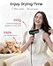 Dekuri Hair Dryer, 110,000 RPM High-Speed Fast Drying Blow Dryer, 200 Million Ionic Lightweight Hairdryer with Diffuser, Magnetic Nozzle, 4 Temps & 2 Speeds, Low Noise for Women & Men, Black