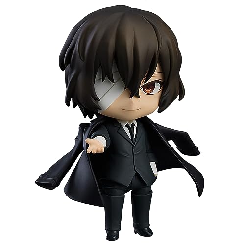 Jilijia Bungo Stray Dogs Figure Dazai Osamu/Nakajima Atsushi Character Model Changeable Face Figurine Collection Ornaments 10cm