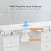 OmySalon Double Manicure Table w/Dust Collector, Nail Table Station for Nail Tech, Makeup Desk w/Wheels Arm Rest Drawers Cabinet Storage, for Beauty Spa Salon, Acetone Resistant (White)