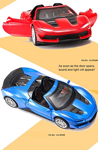 Image of Alokik Enterprise 1:32 Diecast Ferrari J50 Metal Pullback Toy Car With 4 Openable Doors & Light, Music Boys Car For Kids Best Toys Gifts Toys For Kids 3 Years Boys Girls ?1 Pcs??Colors As Per Stock?