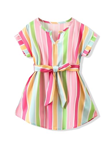 Image of OLMRJKD Kid Toddler Girl Clothes Summer Short Sleeve Figure Graphic Tee Shirt + Shorts Summer Outfits Set