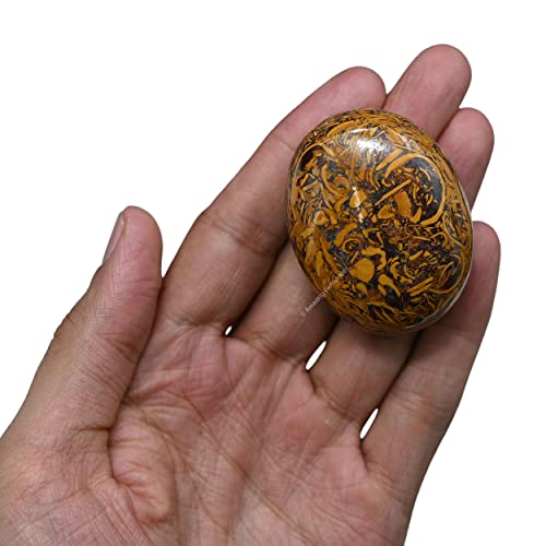 Image of Amazing Gemstone Mariyam Jasper Crystals and Healing Stones - Large Palm Stone Crystals Piedra - Crystal for Good Luck, Balanced Positive Energy, Meditation - Unique Stocking Stuffers, Gifts for Women