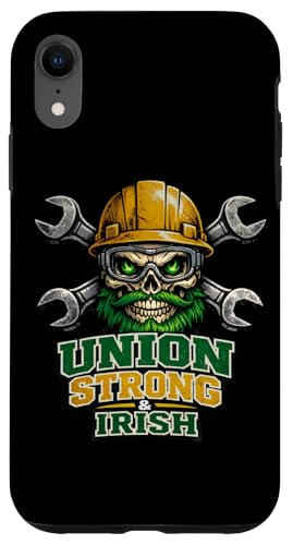 Irish Union Strong and Irish Skull �n�[�h�P�[�X ���p�g���b�N�̓� �X�}�z�P�[�X iPhone XR �p