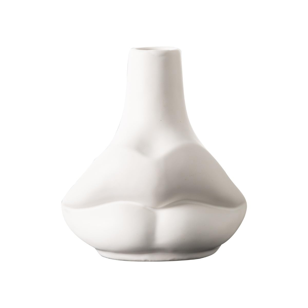 GFHTRELY Vase Ceramic Vase Nordic Style Water-cultured Pot-bellied Flower Arrangement Home Decoration Decorative Ornaments Flower Vases(A,A)