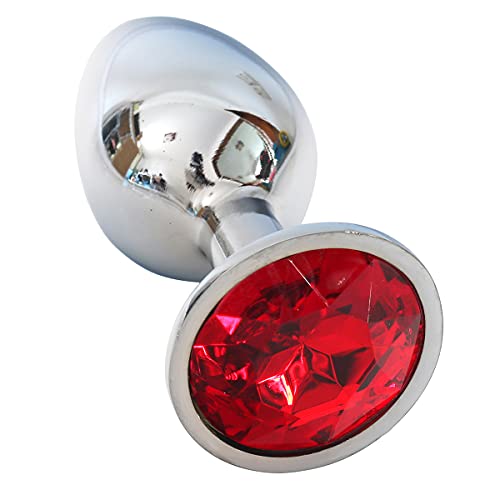 Stainless Steel BÃ»tt Pl'ug Beads Colorful Red Crystal Jewelry Back