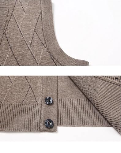 Men's Winter Thickened Casual Sweater Tank Top Warm Cardigan Style Sweaters Vest3