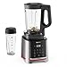 Produktbild Tefal InfinyMix Hochgeschwindigkeits-Standmixer, 5 Auto-Programme + manuelle Einstellung, 2,6-l-Tritan-Behälter, inkl. 600ml Reisebecher/Stampfer/Rezeptheft, Silber, BL91HD31