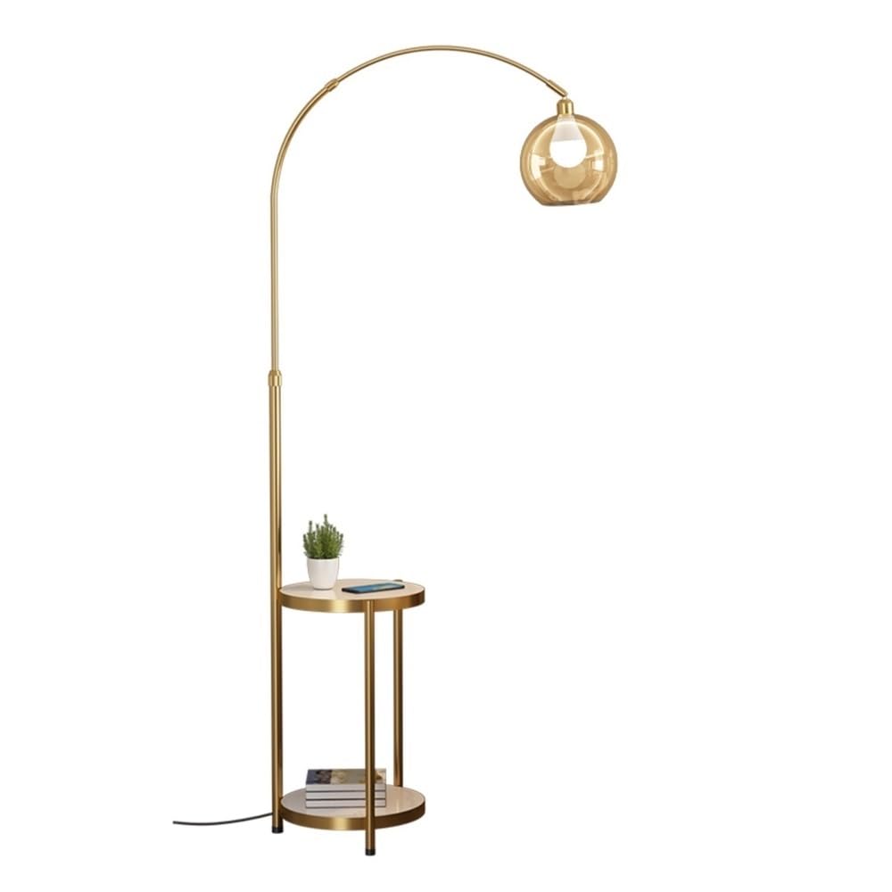 Jian1004 Floor Lamp, Modern Floor Lamp with Table,Marble Base Standing Light for Living Room