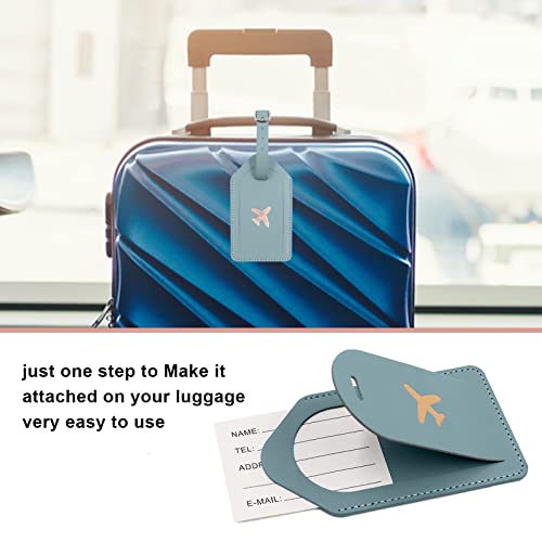 Melsbrinna Rfid Passport Holder for Travel women/Men Set Travel Suitcase Tag, Cute Passport Wallet Rfid Blocking Card Slots, Rfid Passport Cover/CaseTravel Wallet (Green1)3