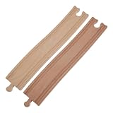 Boucle de rail de train - fabriquée en bois sûr et doux, écologique, durable et d'une excellente texture, accessoires de rail de train en bois