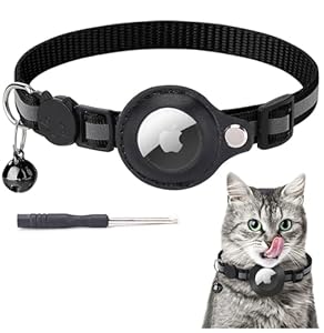 AWAVM Airtag Katzenhalsband mit Halterung