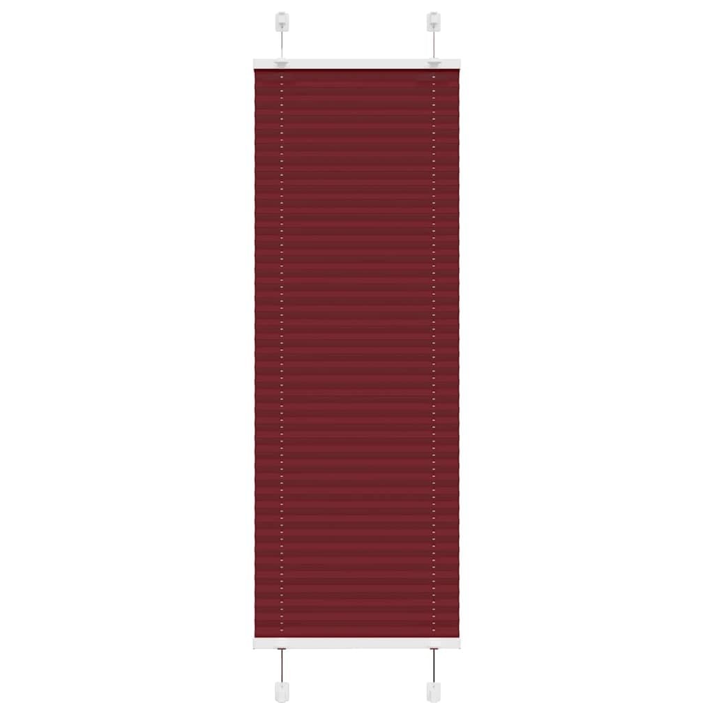 Tenda plissettata bordeaux, 40 x 100 cm, larghezza tessuto 39,4 cm, poliestere, per finestre, protezione solare, interni