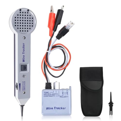 Qusedwey Tongenerator-Kit, Leitungssucher, Stromkreistester, 200EP Hochpräziser Kabeltester, Ton- und Sonden-Kit, Leitungsfinder, Einfach zu Verwenden