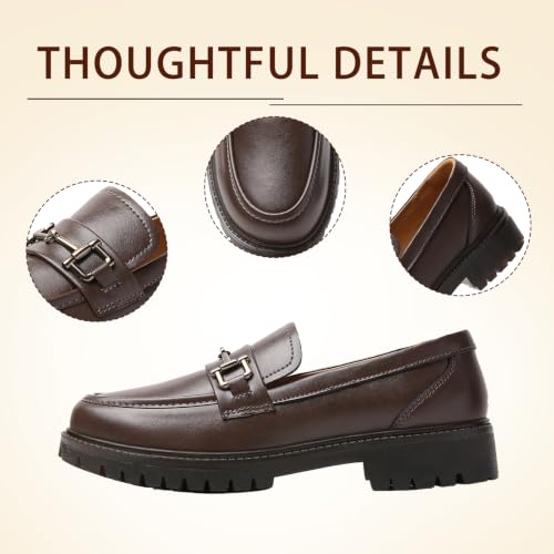 Image of Loafers for Women Women's Penny Loafers Slip On Leather Business Casual