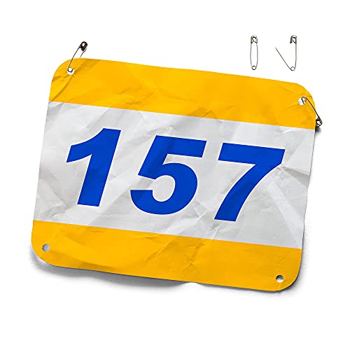 1000Pcs Personalized Custom Race Bibs Tear-Resistant Water-Proof Full Color Printed Race Numbers, Running Bibs (Size: 7"X9.5", 1000Pcs) #TOP6