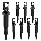 HQPASFY Ignition Coil Packs, Compatible with 2002-2018 BMW 750li/550i/650i/750i, X5/X6, 545i/645ci/745i/745li, Alpina B6/B7/M5/M6 4.4L 4.8L Replaces# 0221504470, UF-592 (8 Pcs)