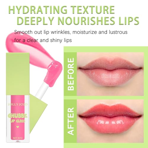 Syloripha Lip Oil Plumping Moisturizing Lip Gloss Long Lasting Nourishing Tinted Lip Glaze Hydrating Non-Sticky Lip Glow Oil, Repair Lip Lines Prevents Dry and Cracked Lips Women's Lip Care (#02) - Image 3