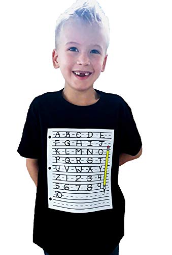 Learning Alphabet Shirt, Back To School Clothes, Preschool Kindergarten Toddler, Short Sleeve4