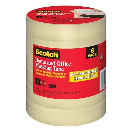 Ruban adhésif Scotch pour maison et bureau rouleau transparent de 2,5 cm x 55 m