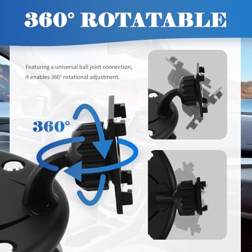 Image of CD Slot Mount for CarPlay Screen 360 Rotatable,CarPlay Screen Mount with Triangle Stabilizing Support,Universal CD Mounts for CarPlays Screens /Dashcam /GPS Car Accessories