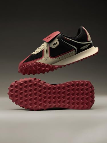 Image of The Souled Store Velocity: Men and Boys Low Top Sneakers | Racing-Inspired Trainer with Breathable Mesh, Cushioned EVA Midsole & Durable Outsole