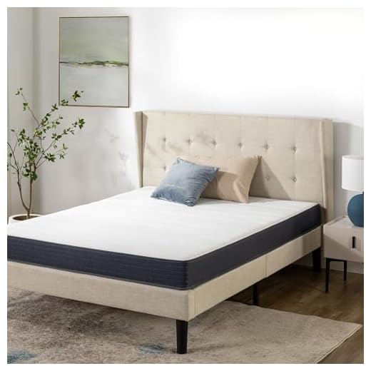 ZINUS Matelas Confort en Mousse, 180 x 200 cm, Hauteur 16 cm, Fermeté Moyenne, Matelas en Boite, OEKO-TEX