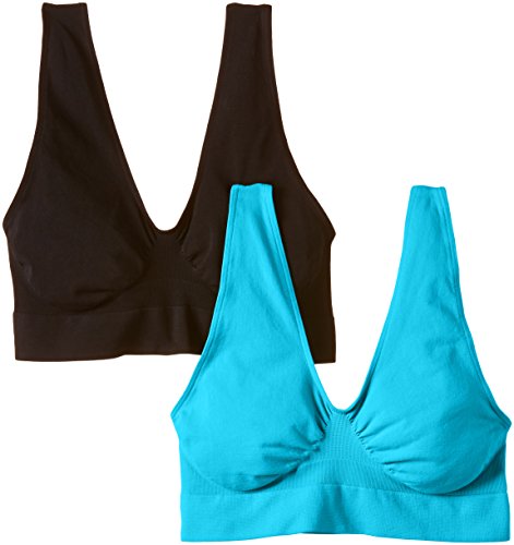 Luigi di Focenza Damen 1676 Bustier, Türkis (türkis-schwarz 442/001), 42 (Herstellergröße: L/XL) (2er Pack) Cover