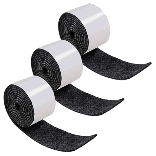 COYUN 2 Rouleaux Feutrine Autocollante (100cmx2cm),Patin Feutre, Patins Feutres pour Meubles,Bande de Protection Autocollante Meuble,Auto-AdhéSif Autocollant...