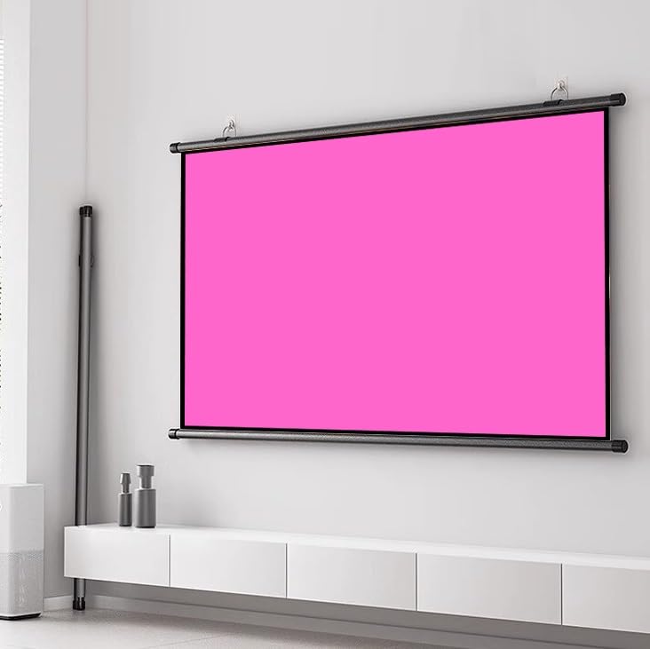 Pantalla de proyección manual 72 pulg 16:9 para cine en casa