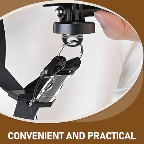 Soporte de cámara con tornillo rápido y diseño compacto gris compatible con trípodes SHINEOFI 6