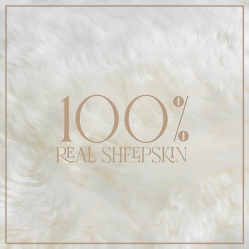 Simply Sheepskin Rug - Extra Large, Natural Single Genuine New Zealand Sheepskin - Ultra Soft Wool Bedside Rug, Machine Washable - Fluffy Sheepskin Throw - Perfect for Any Room - Image 5