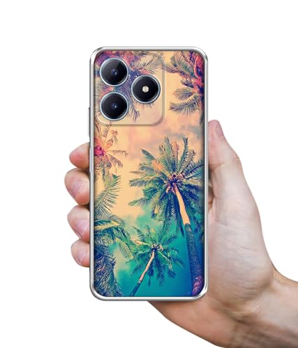 Image of Casotec Trees Design Printed Silicon Soft TPU Back Case Cover for Realme C63 4G / Narzo N63 4G