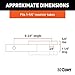 CURT 45019 Class 1 Trailer Hitch Ball Mount, Fits 1-1/4-Inch Receiver, 2,000 lbs, 3/4-Inch Hole, 1-1/4-In Drop, 5/8-Inch Rise
