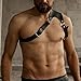 TARZNGGLOP Men's Harness Belt, Costume PU Leather Body Chest for Men, Sexy Punk Body Harness Belt, Adjustable Buckle Clothes Outfits, Nightclub Cosplay Clubwear #29