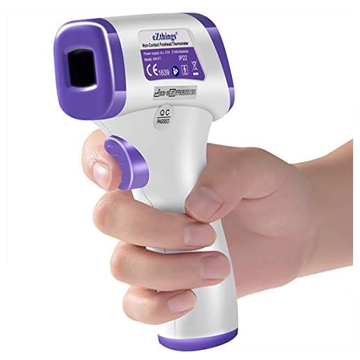Heavy Duty Thermometer Infrared Forehead High Caliber Sensor No Contact with LCD Display for Medical Offices, Hospitals