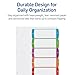 Avery Dividers for 3 Ring Binders, 5 Tabs per Set, Customizable Table of Contents, Multicolor Arched Tabs, Great for Organizing Reports, Projects, and More (11840)