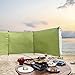 XJKLBYQ Beach Wind Screen,Camping Windscreen,Oxford Cloth Beach Windbreaks,Sunproof Sun Shelte Lightwieght Privacy Shield with Gound Pegs for Camping,Backpacking,Picnic No Poles - 98.43x27.56 in