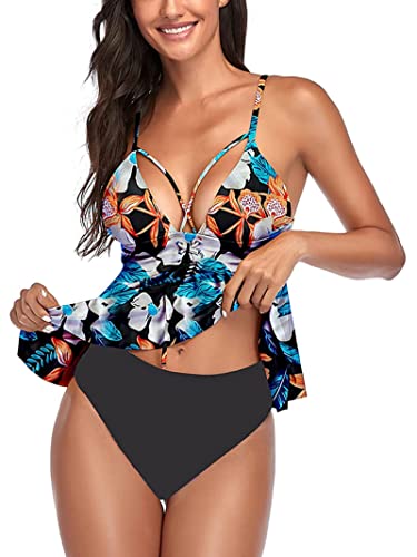 Yvette 2022 Nuevo Traje de baño Sexy Estampado Mujer Bikini Conjunto Ropa de Playa Push Up Traje de baño Femenino Traje de baño de Dos Piezas Cover