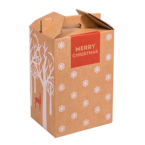 Only Boxes, Caja para Vino, Estuche de 4 Botellas de Vino, Caja para Lote de Navidad, Impreso, 4 Unidades Cover