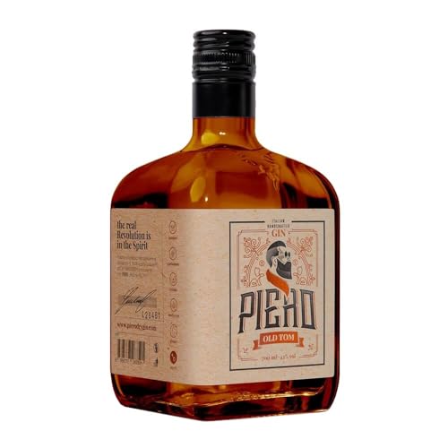 PIERO Old Tom - Distillato Artigianale Unico e Ricercato con Botaniche Fresche Ideale per Aperitivi e Cocktails Perfetto per Amanti del Gin 42% Vol - 700ml