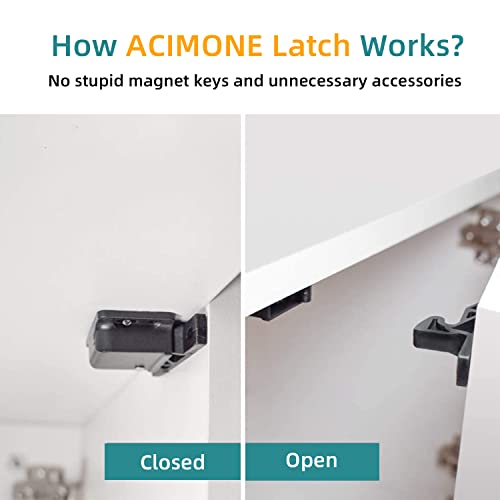 image for ACIMONE RV Drawer Latches and Catches, 12 Pack RV Cabinet Door Latches