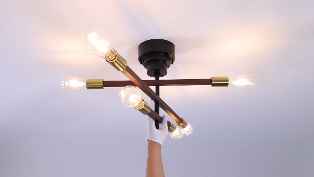 Amazon.co.jp : シーリングライト おしゃれ 北欧 6灯 LED対応 リビング