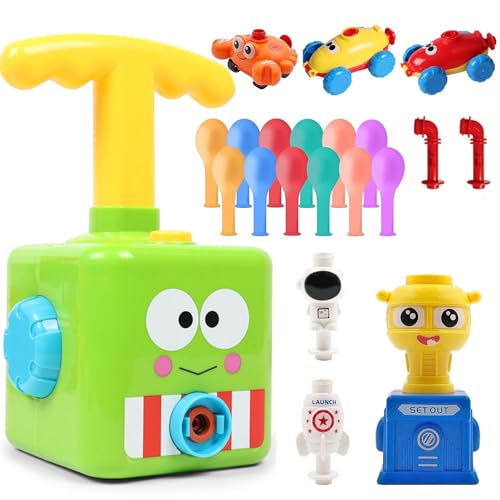 Lanzador de Coche con Globo,Inercial Power Balloon Car,Juego de vehículos de Aire Globo,Juguete del Coche del Globo para los niños Regalos educativos Juegos niños niñas