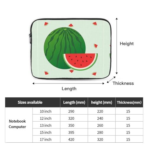 Cartoon Watermelon Laptop Sleeve Case 13 Inch Suitable for Notebook Computer Tablet Traveling Carrying Simple Case4