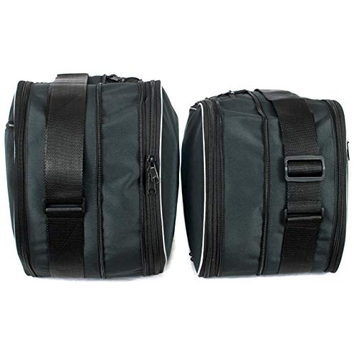 Alforjas interiores GREAT BIKERS GEAR para moto NT 700 Deuville, material poliéster 600x600 Denier con laminado PVC, cremallera y cintas reflectantes miniatura 5
