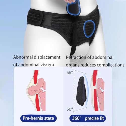 Faja para Hernia, Banda de Soporte para Hombre, Banda Abdominal Ajustable Talla L miniatura 4