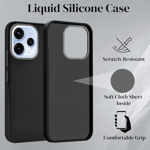 Image of Jkobi Rubberised Back Cover Case for Oppo Reno15 5G | Oppo Reno 15 5G (Textured Grip Design | Micro-Fiber Cloth Inside | Slim and Light Weight | Soft Touch and Feel)