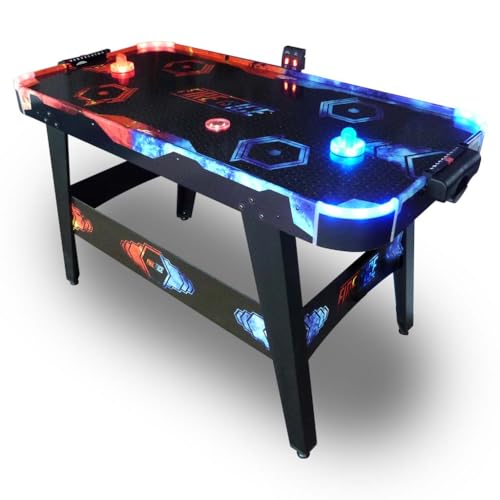 Carromco Airhockey Fire Vs Ice, Nero, Taglia Unica